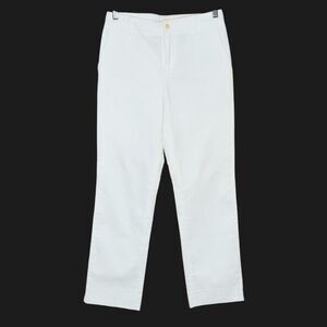 Lauren Ralph Lauren Cream Corduroy Straight Leg Pants Mid Rise Women's 4 NWT